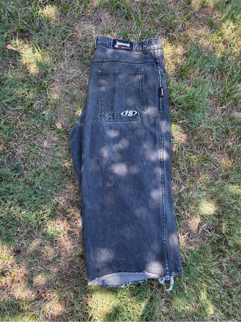JNCO Black Relaxed Wide-Leg Jeans with Logo Patch